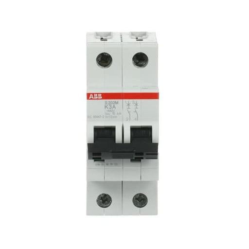 ABB Stotz S&J - Leitungsschutzschalter Sicherungsautomat S202M-K3 10 kA, 3 A, 2P