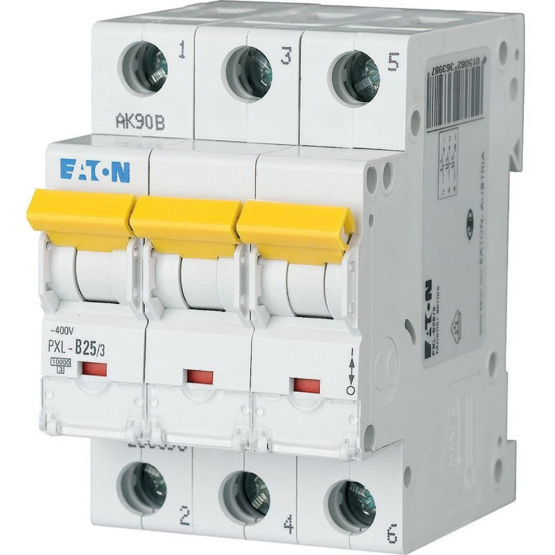 Eaton - Leitungsschutzschalter LS-Schalter m.Beschrift. PXL-C25/3 C 25A, 3p
