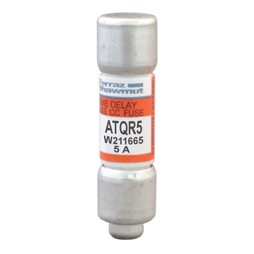 Mersen - Zylindrische Sicherung Sicherungseinsatz Class CC ATQR5 5A/600V 10x38 − 10 Stück