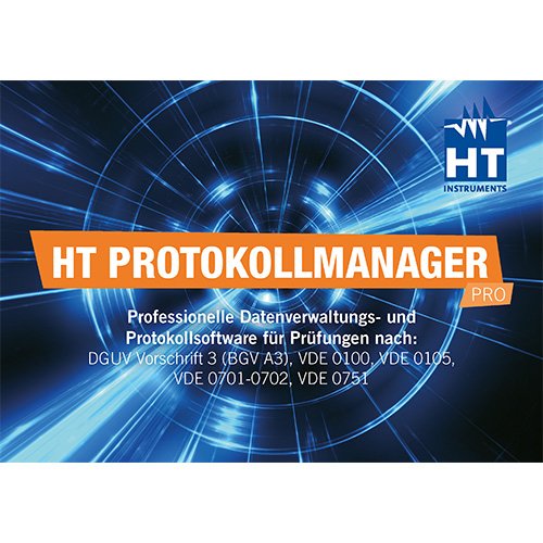 HT Instruments - Zubehör/Ersatzteile für Prüf- und Messgeräte (Elektro) Protokollsoftware 2002070 HT-VDE Messgeräte − 1 Stück