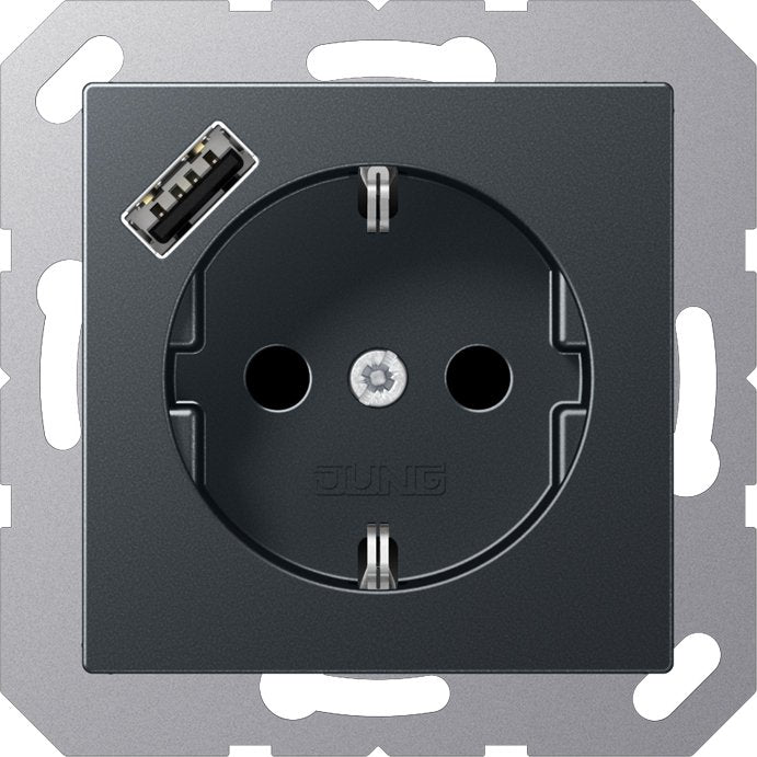Jung - Steckdose SCHUKO Steckdose A 1520-18 A ANM mit USB Typ A