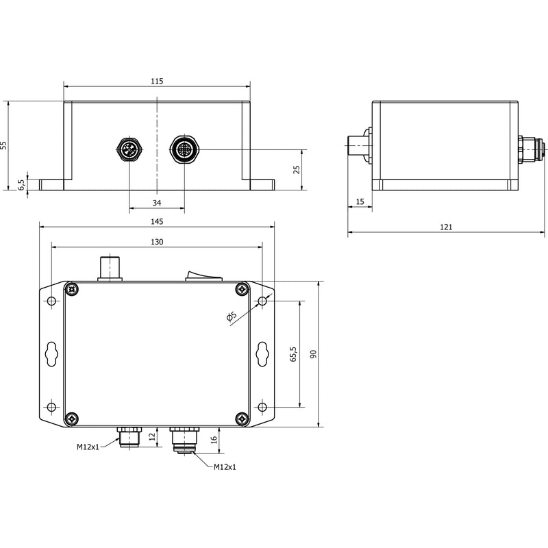 Ipf Electronic - Dimmer LED-Helligkeitsmodul VY000007 55x145x121mm, 4A