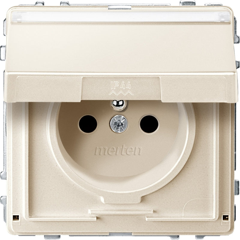 Merten - Steckdose ws MEG2612-7244 Schuko.stift Klappd