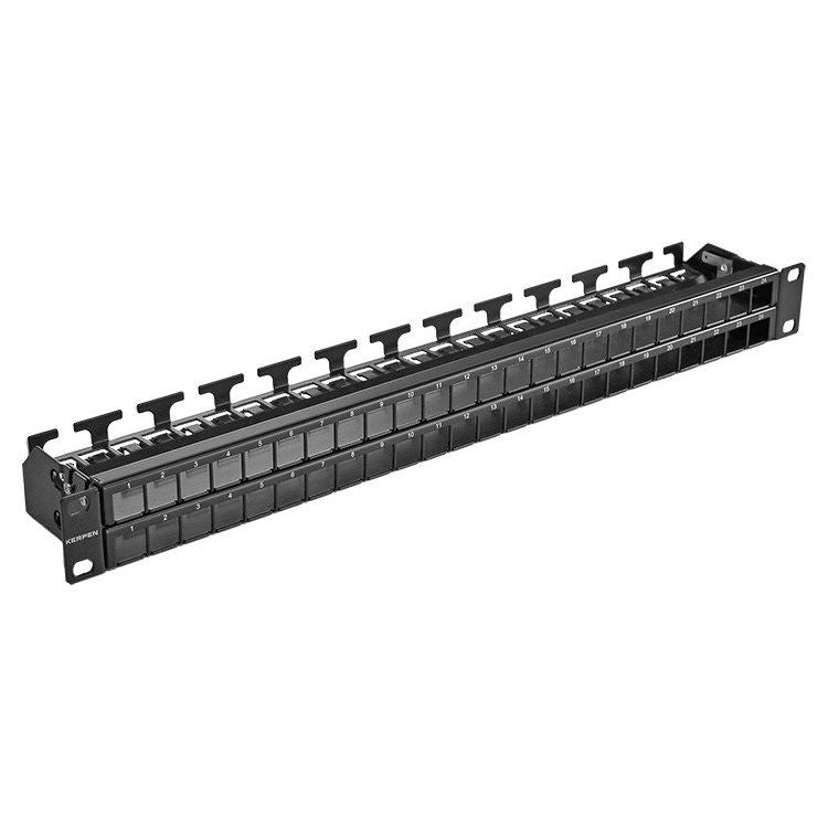 KERPEN DATACOM - Patchpanel Kupfer ML Connect45 Panel KDA4P0E1I000001 48 Po. RAL7035