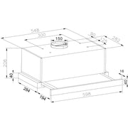 Amica - Dunstabzugshaube Flachschirmhaube FH 664 635 E 60cm