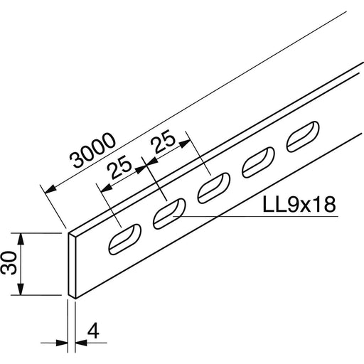 Rico - Montagematerial für Kabeltragsystem Tragstab 16U1-3000