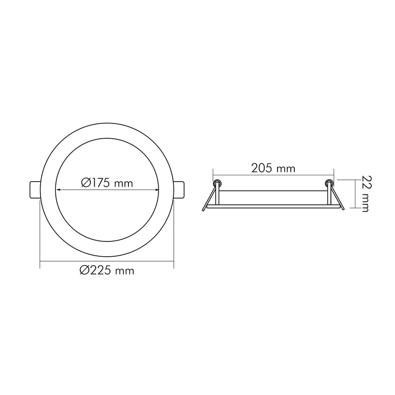 Nobile - Decken-/Wandleuchte LED-Panel Flat 1571904147 SCCT, 350mA, titan