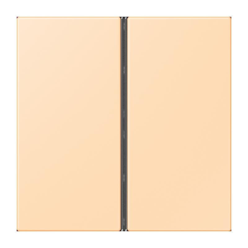 Jung - Abdeckung/Bedienelement für Installationsschalterprogramme Tastensatz 2fach LC 402 TSA 223 ocre