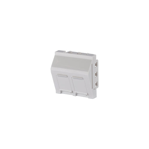 Metz Connect - Kommunikationsanschlussdose Kupfer Keystone Anschlussdose 130915J4501KE 45x 45 mm 2 Port