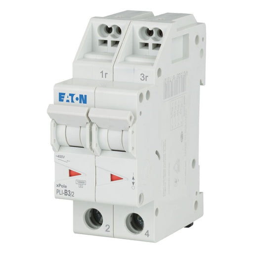 Eaton - Leitungsschutzschalter PLI-B3/2 3 A, 2p,Steckkl. B