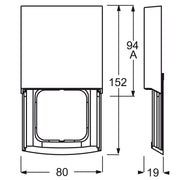 Busch-Jaeger - Abdeckrahmen Rahmen 1-fach 1746 ZRKT-24G studiows, B.-triton