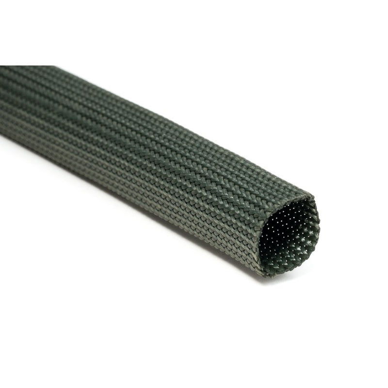 HellermannTyton - Hohlgeflechtschlauch NOMEX-Geflechtschlauch HEGMANWO-08 grün − 50 Meter