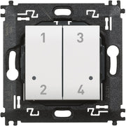 Legrand (BT) - Funksender Szenentaster Bticino N4575CW 4-fach, drahtlos