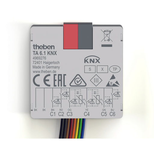 Theben - Bussystem-Binäreingang KNX-Tasterschnittstelle TA 6.1 KNX Binäreingang 6-fach