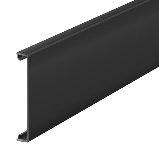 OBO Bettermann - Oberteil für Geräteeinbaukanal/Installationssäule Oberteil GK-OTGSW glatt 2000x80 PVC sw − 2 Meter