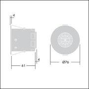 Thorn - Bussystem-Sensorüberwachung Passiver Infrarotsensor SWITCHLITE #96627553 MRE SLD 2CH