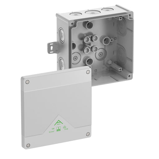 Spelsberg - Dose, Gehäuse für Montage auf der Wand/Decke Abzweigkasten Abox 100 AB-L IP66, 10qm