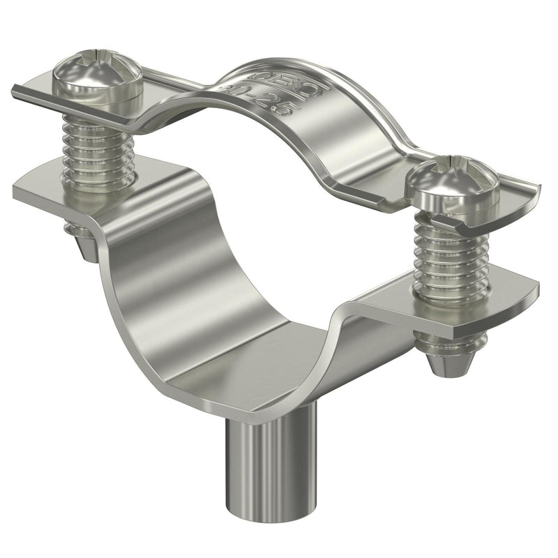 OBO Bettermann - Befestigungsschelle für Kabel/Rohre Abstandschelle ASG 732 25 A4 m. Gewindea. 20-25mm − 25 Stück