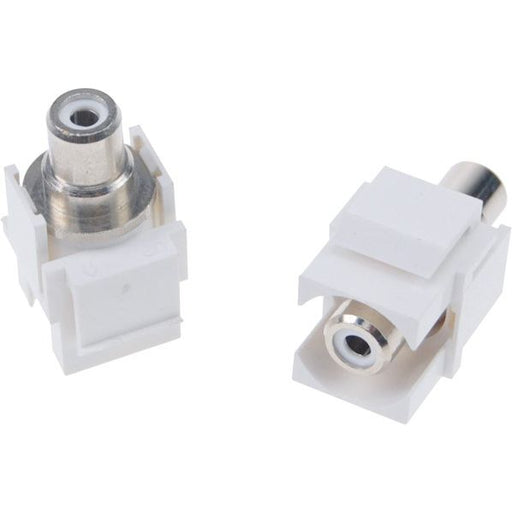 Peha - Einsatz/Abdeckung für Kommunikationstechnik Keystone Cinchbuchse D 1951.02 RCA reinweiß