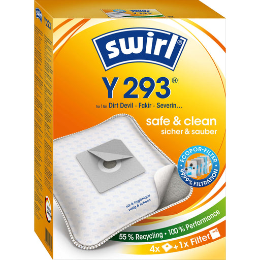 Swirl - Zubehör/Ersatzteile für Bodenpflege Staubbeutel Y 293 EcoPor VE4 für übrige Marken