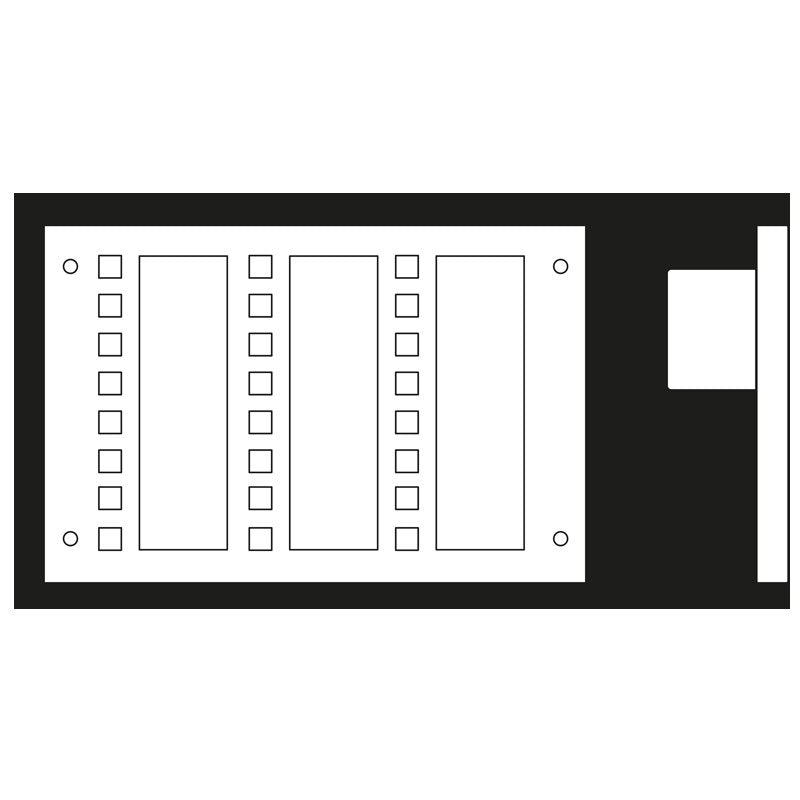 Jung - Bussystem-Melde-/Bedientableau KNX Melde-/Bedientableau MBT 2424 mit Alugehäuse