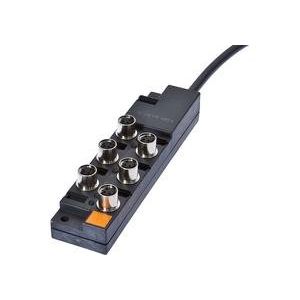 Ipf Electronic - Passiver Sensor-/Aktor-Verteiler (mit Leitung) Verteiler, 26x122x30mm, VK001031 10-30V DC 6x M8