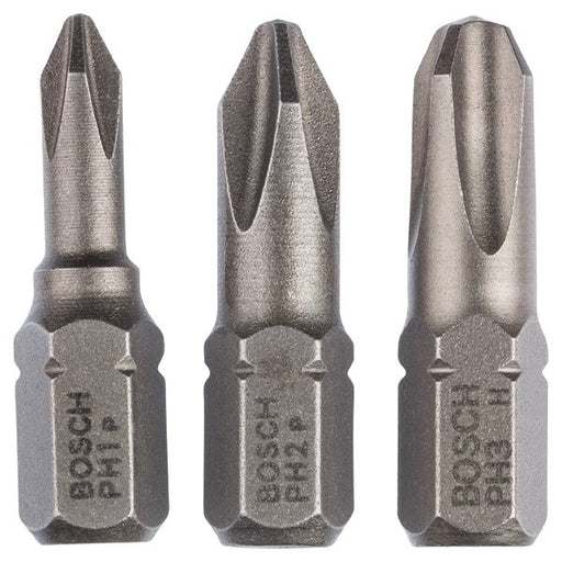 Bosch - Bit-Set Schrauberbit-Set, Extra 2607001752 Hard 3-tlg. PH1 PH2