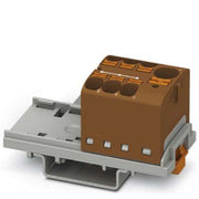 Phoenix Contact - Durchgangs-Reihenklemme Verteilerblock PTFIX 10/6X4-NS35 BN − 8 Stück