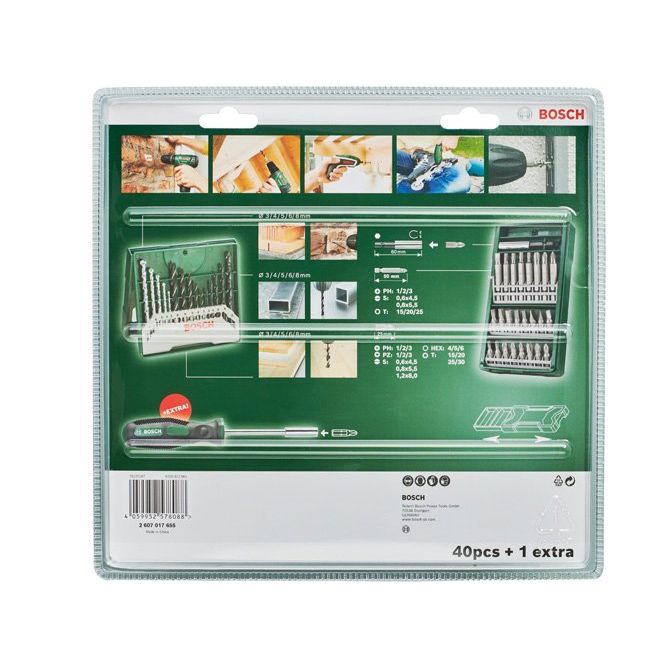 Bosch - Werkzeugset 25+15+1 Mini-X-Line 2607017655 Sets plus Griff