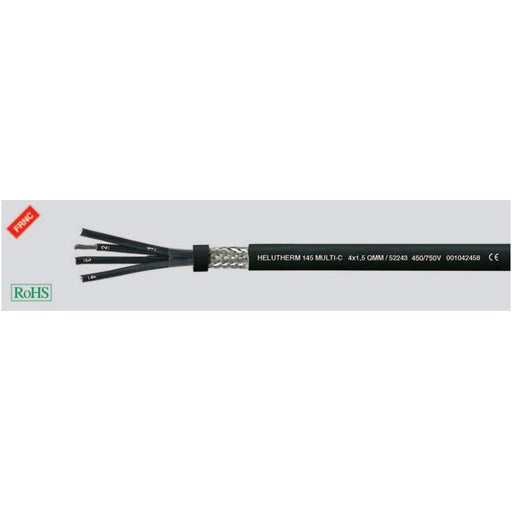 Klimaprime - Energiekabel < 1 kV, für ortsveränderlichen Einsatz HEL HELUTHERM 145MULTI-C 2 145MULTI-C 2X0,5 X0,5 Wärmebestä. Lei