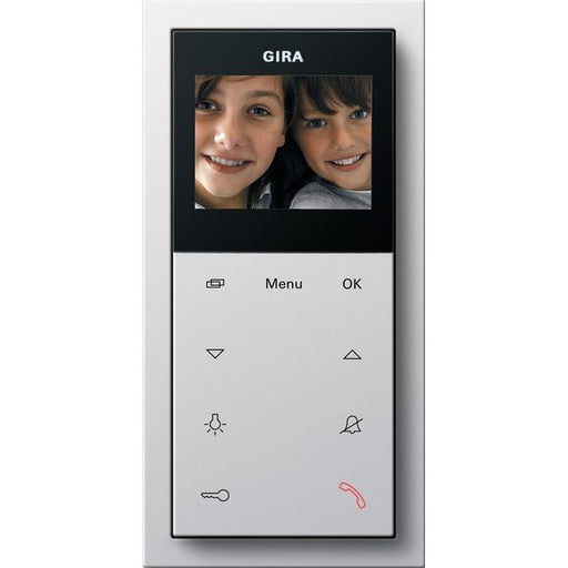 Gira - Innenstation für Türkommunikation Wohnungsstation Video AP 1239112 Plus reinweiß