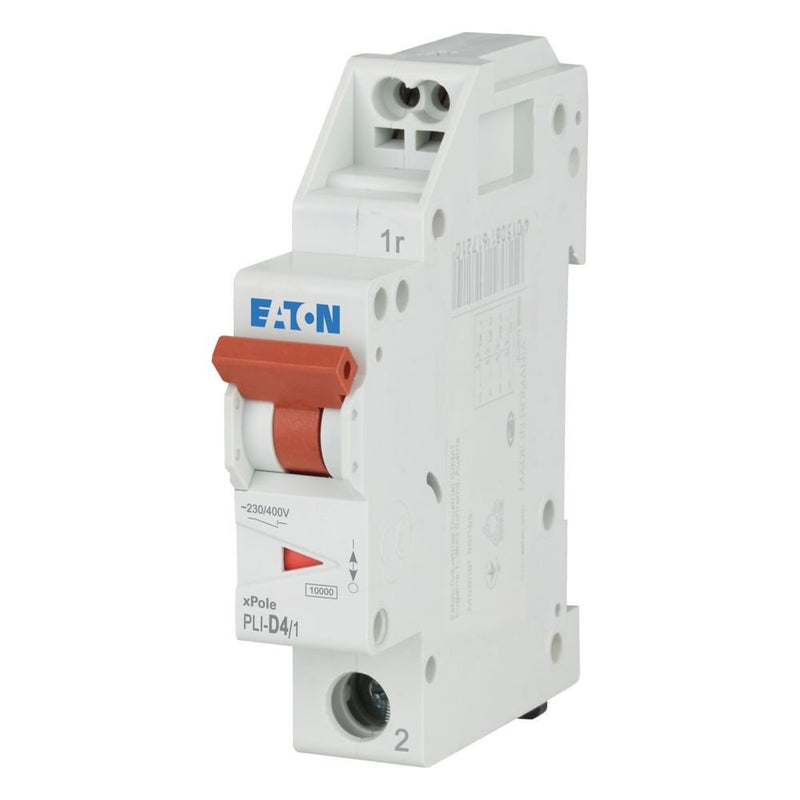 Eaton - Leitungsschutzschalter PLI-D4/1 D 4A, 1p Steckkl