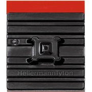 HellermannTyton - Befestigungssockel und -element für Kabelbinder Klebesockel FMB4APT-A-BK flexibel − 10 Stück