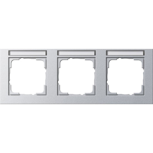 Gira - Abdeckrahmen 3f .alu 109325 waagerecht, bruchsi