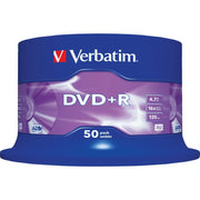 Verbatim - Speichermedium digital DVD+R 4.7GB/120Min/16x 43550 (VE50) Cakebox (50 Disc)