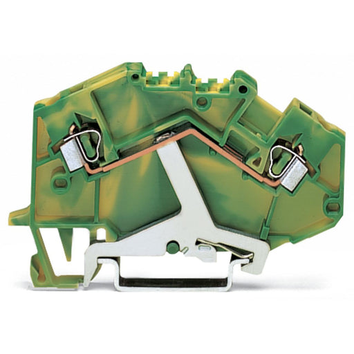 WAGO - Schutzleiter-Reihenklemme Schutzleiterklemme 780-607 0,08-2,5mmq gn/gelb