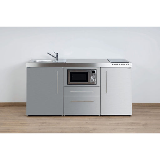 Stengel - Mini-Küche Miniküche Premiumline MPMES170KSMWGKFreBlS Edelstahl