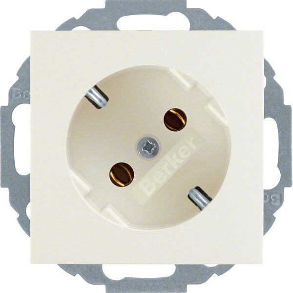 Berker - Steckdose SCHUKO-Steckdose ws/gl 47278982 45 Grad