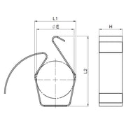Jacob - Komponente für Erdung/Potentialausgleich (Schaltschrank) Kontaktfeder M16 B201-1016-01 − 20 Stück