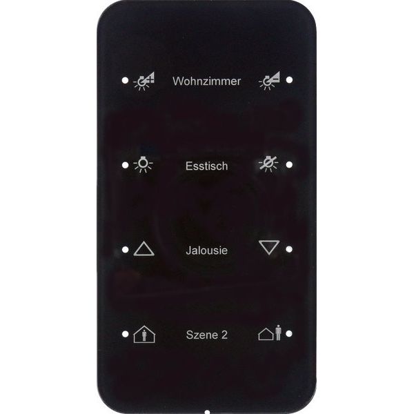 Berker - Bussystem-Tastsensor Touch-Sensor 4fach 75144165 Glas schwarz