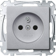 Merten - Steckdose alu MEG2500-0460 Schutzk.stift BRS