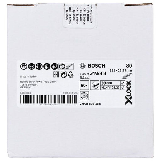 Bosch - Trenn-/Schleifscheibe X-LOCK 2608619168 Fiberschleifscheibe