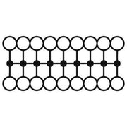 Phoenix Contact - Durchgangs-Reihenklemme Verteilerblock PTFIX 18X1,5 BK − 20 Stück