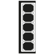 Jung - Abdeckrahmen Rahmen 5-fach aws CDP 585 WW waage/senkrecht