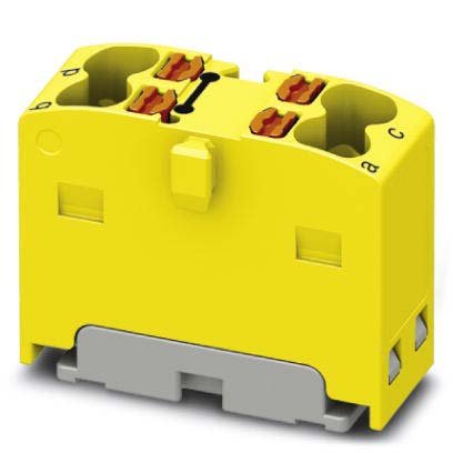 Phoenix Contact - Durchgangs-Reihenklemme Verteilerblock PTFIX 4X1,5 YE − 30 Stück