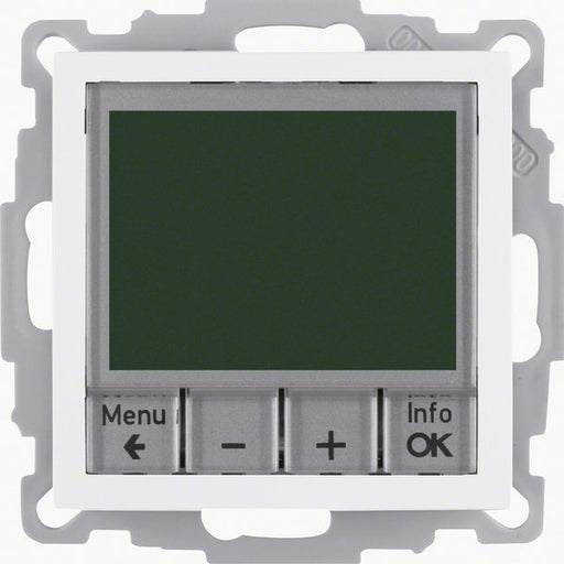 Berker - Raumthermostat/Uhrenthermostat Temperaturregler weiß 20441909 mit Schließer