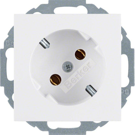 Berker - Steckdose SCHUKO-Steckdose pws/gl 47278989 45Grad