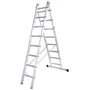 ILLER-LEITER - Sprossenleiter Mehrzweckleiter 52012 2-tlg,2x12 Spr., ALu