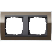 Gira - Abdeckrahmen 2fach 0212768 klar braun