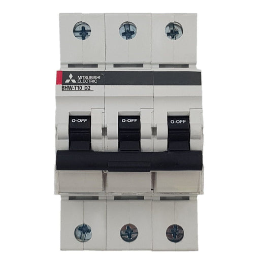 Mitsubishi Electric - Leitungsschutzschalter Sicherungsautomat BHW-T10 3P Type D 2A 3-polig